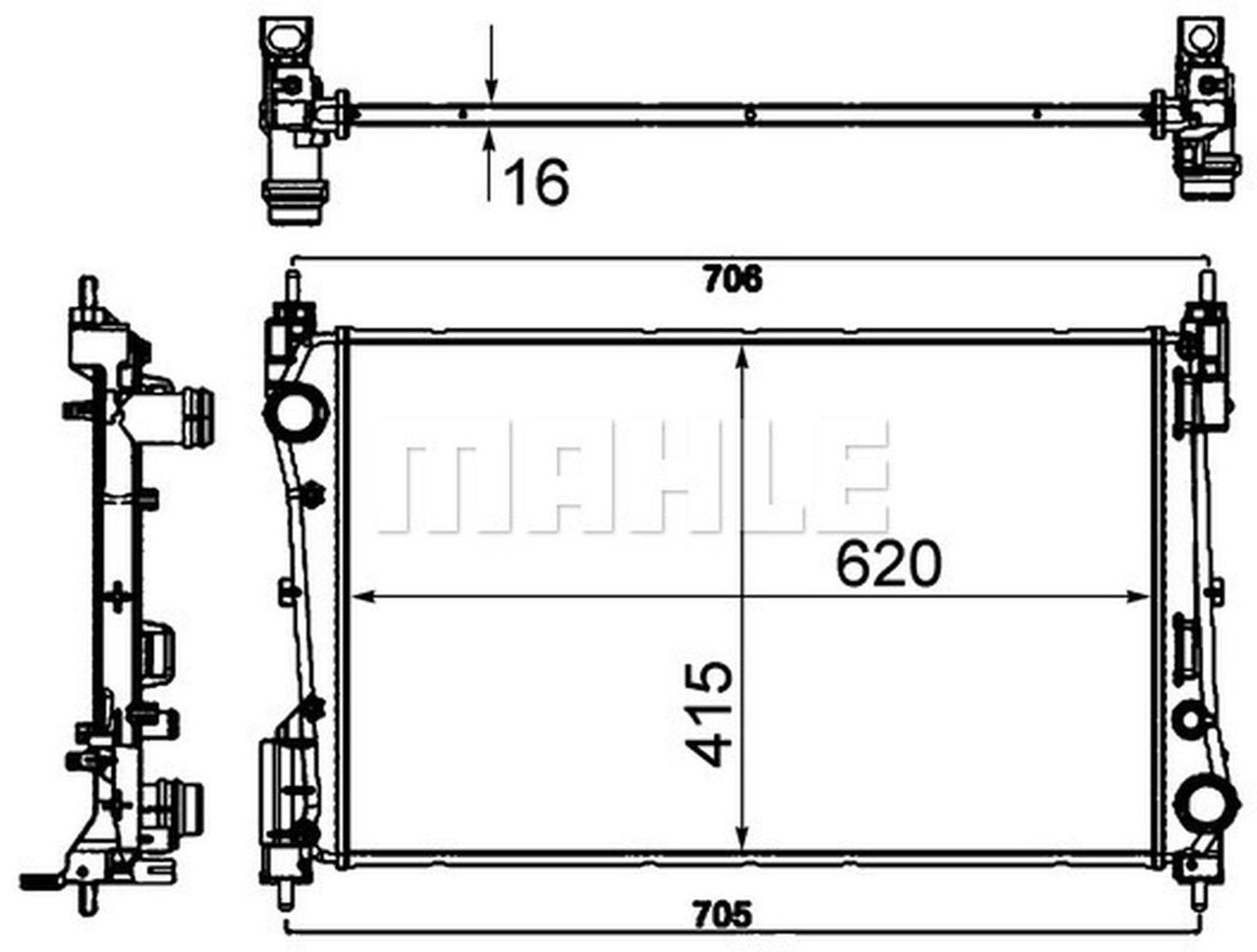 MAHLE PC Radiator CR1794000P