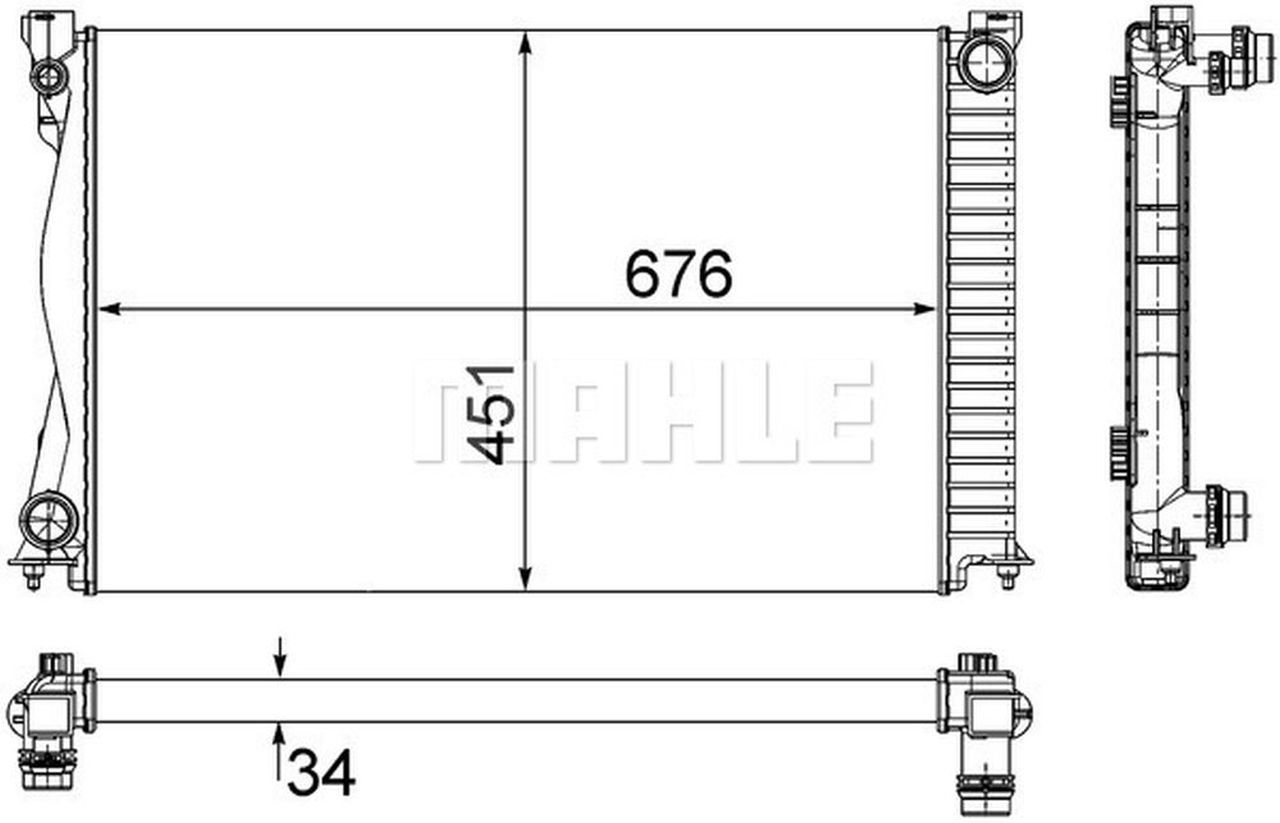 MAHLE PC Radiator CR1861000S
