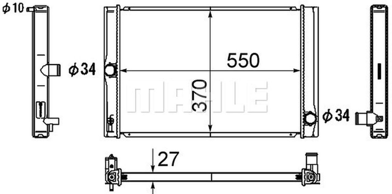 MAHLE PC Radiator CR1865000S