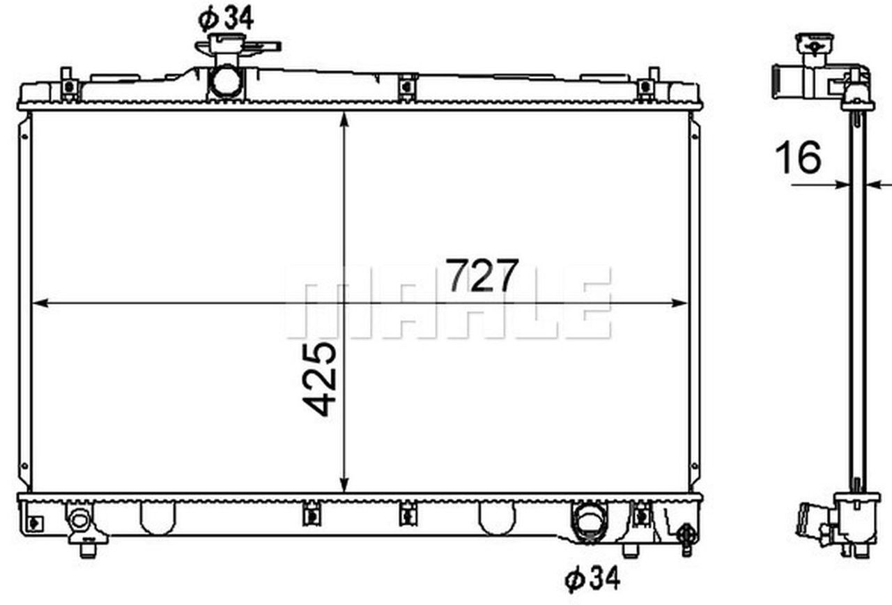 MAHLE PC Radiator CR1866000S