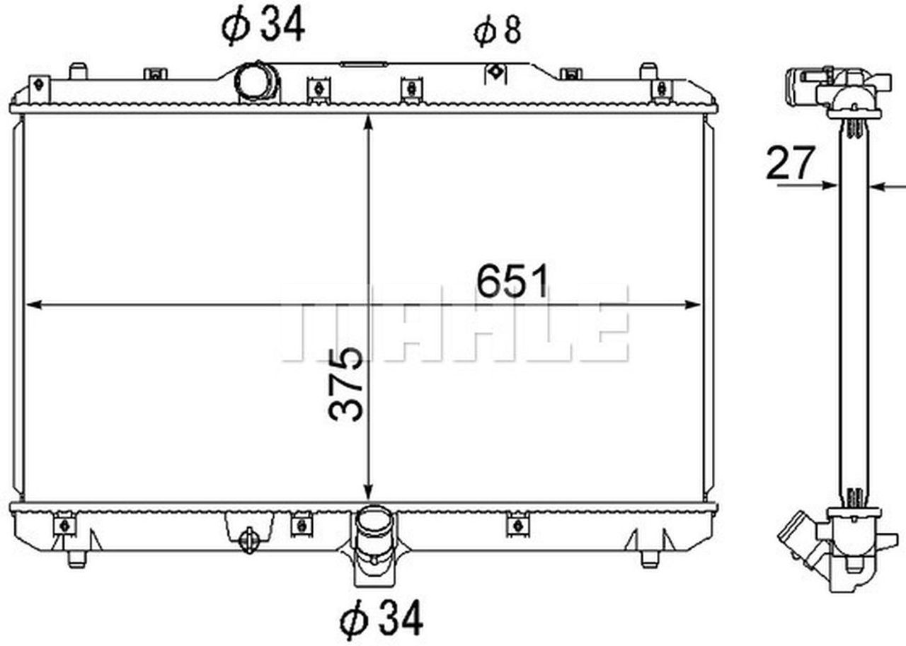 MAHLE PC Radiator CR1872000S