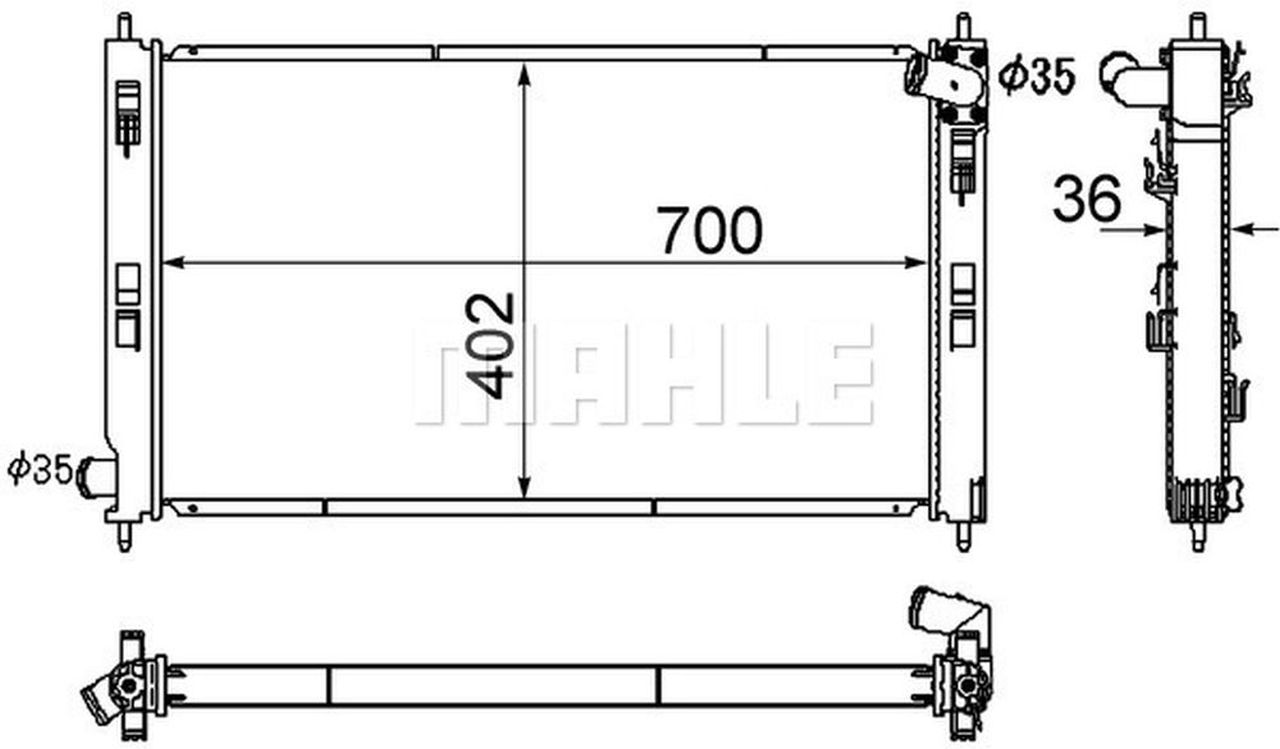 MAHLE PC Radiator CR1882000S