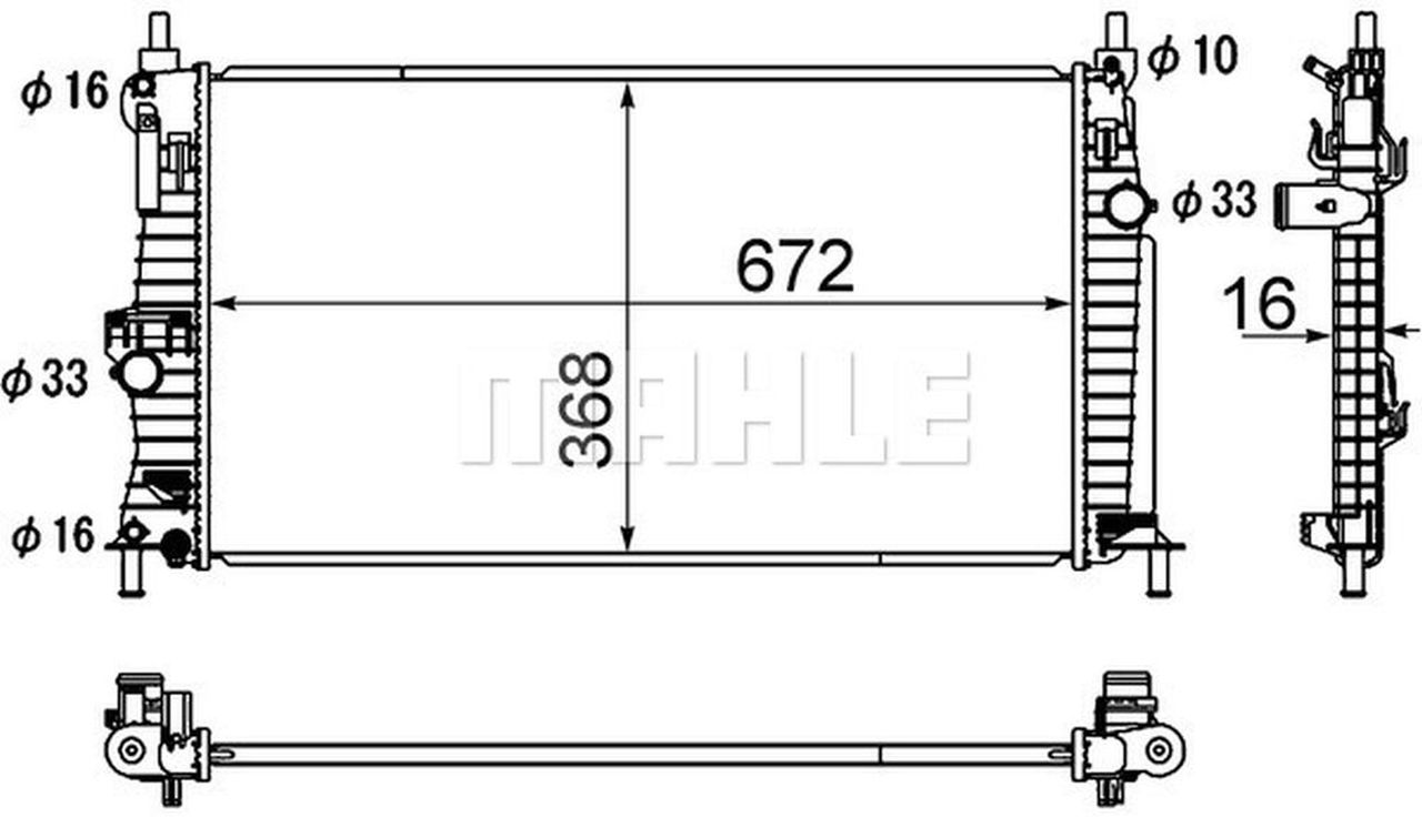 MAHLE PC Radiator CR1886000S