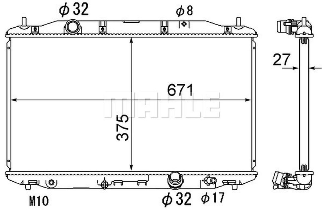 MAHLE PC Radiator CR1895000S