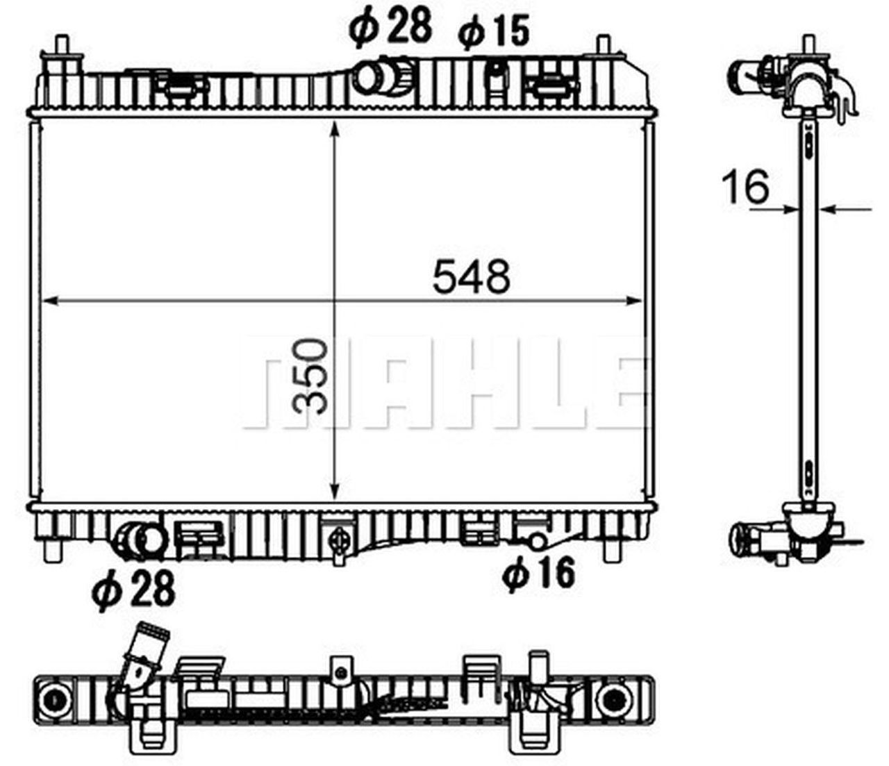 MAHLE PC Radiator CR1896000S
