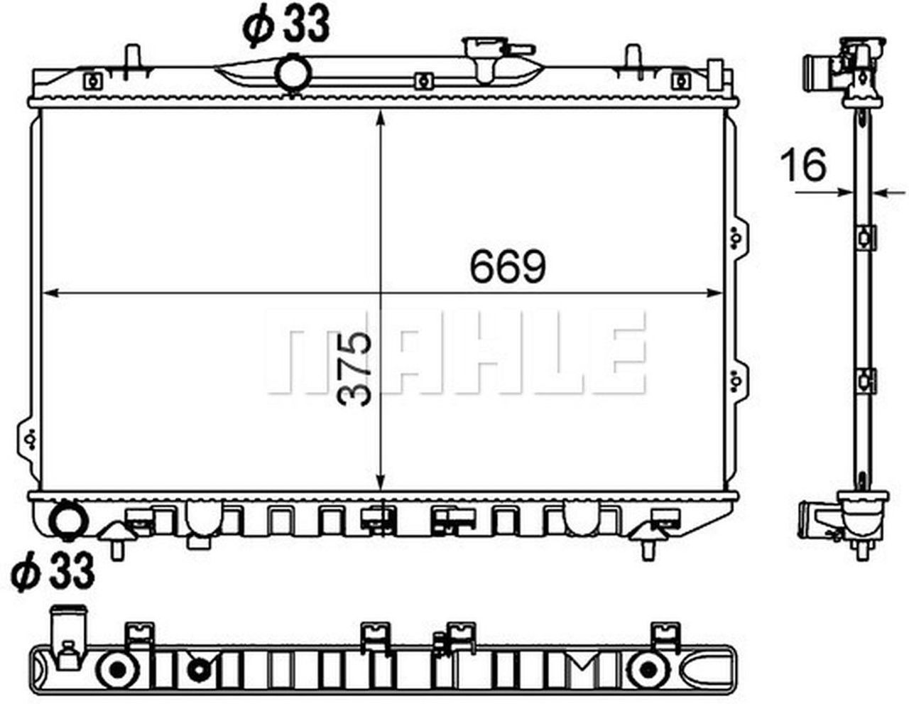 MAHLE PC Radiator CR1897000S