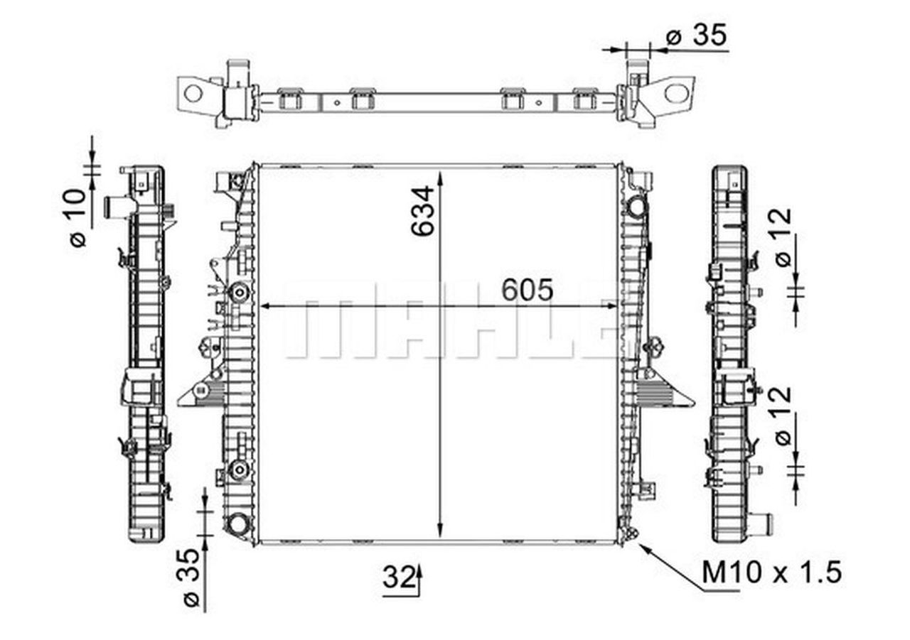 MAHLE PC Radiator CR1905000S