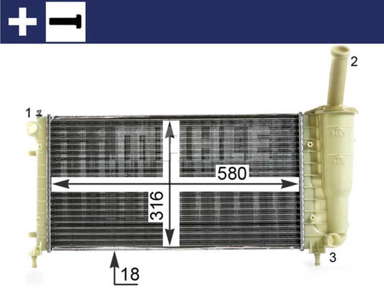 MAHLE PC Radiator CR1994000S
