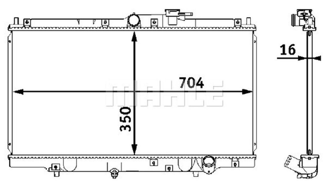 MAHLE PC Radiator CR202000S