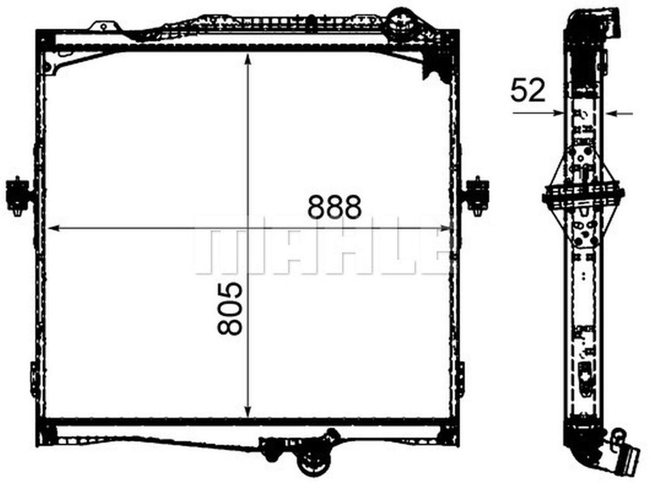 MAHLE Truck/Bus Radiator CR2092000P