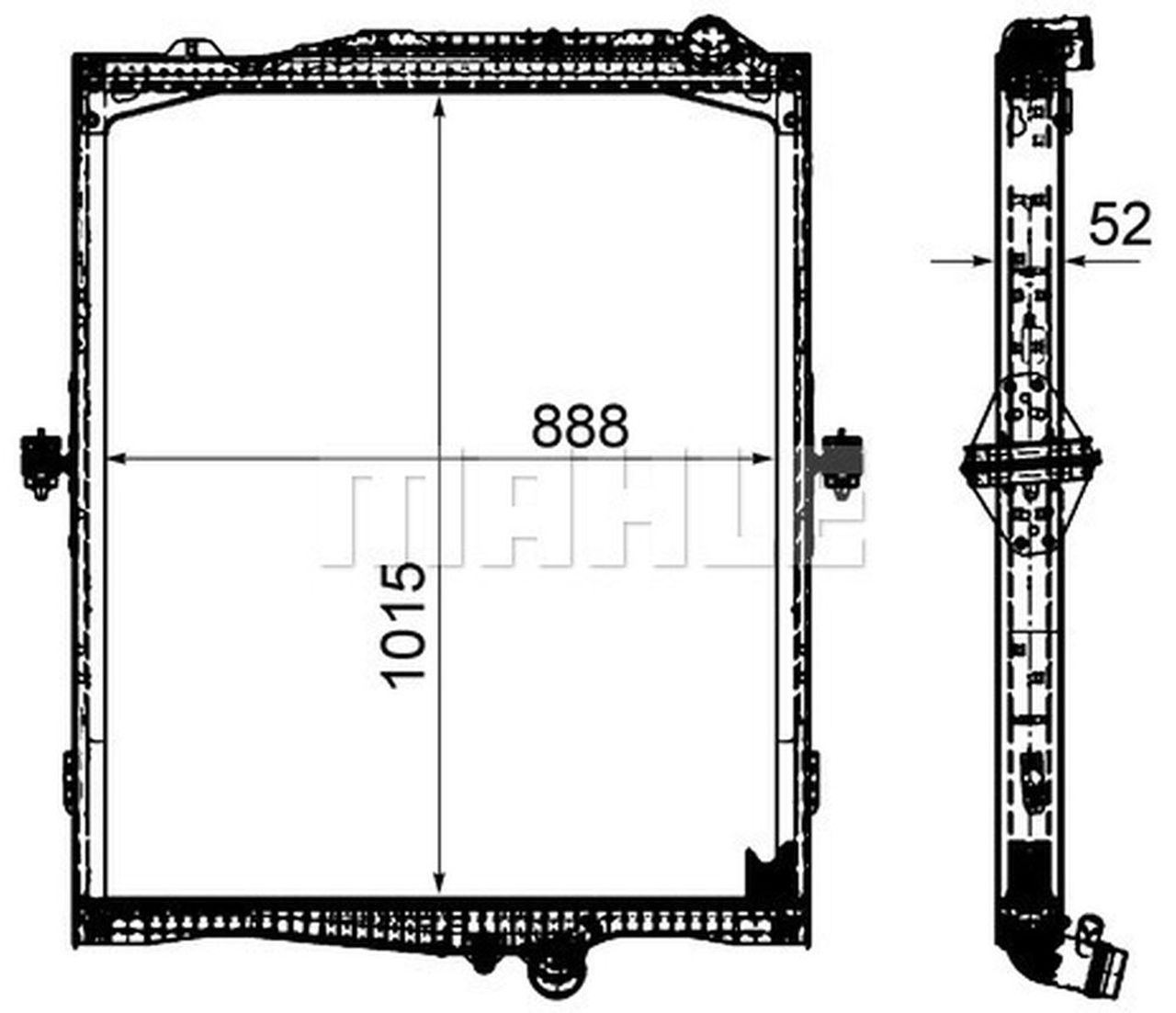 MAHLE Truck/Bus Radiator CR2095000P