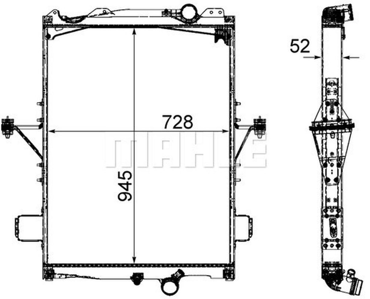MAHLE Truck/Bus Radiator CR2096000P