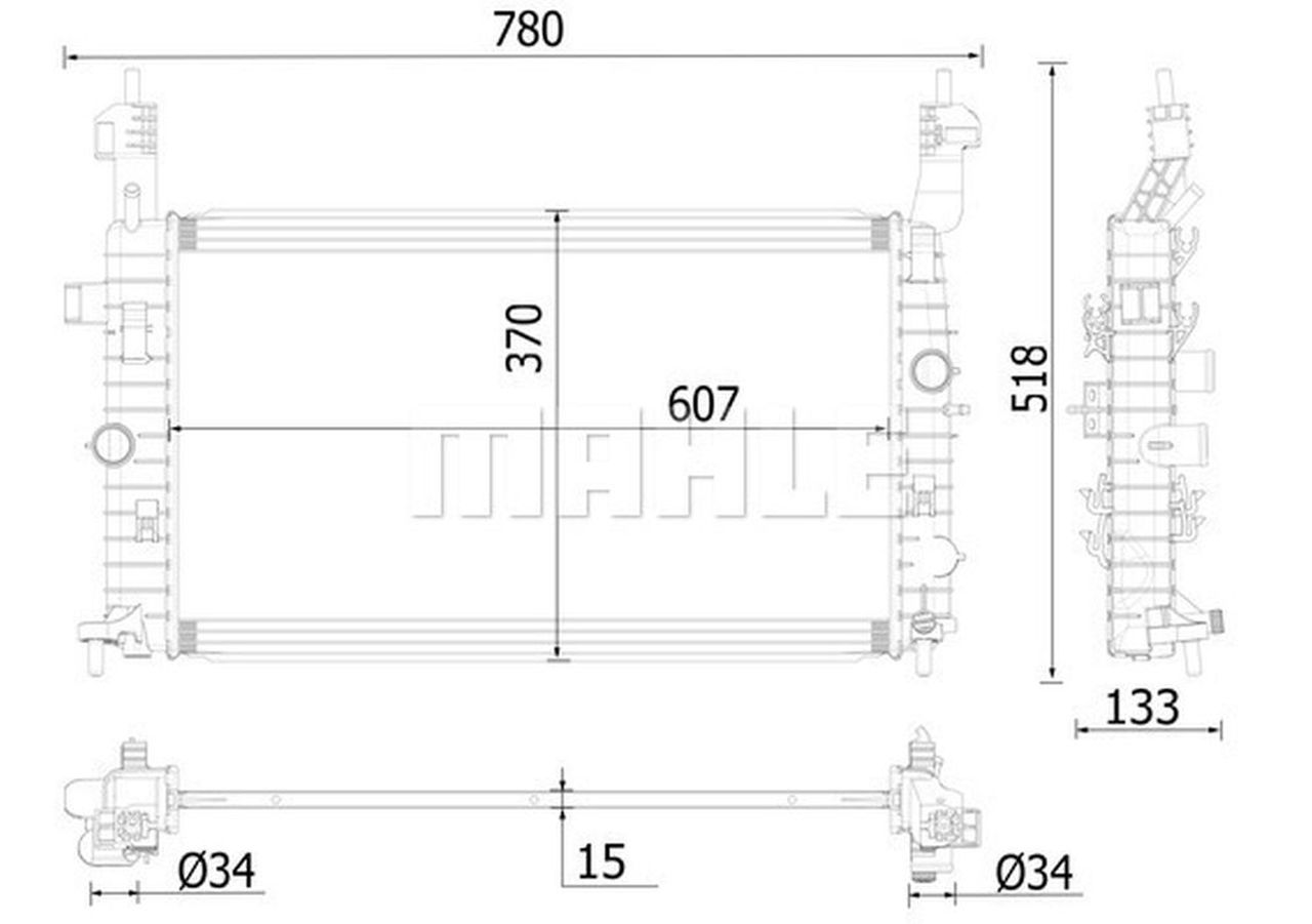 MAHLE PC Radiator CR2119000P