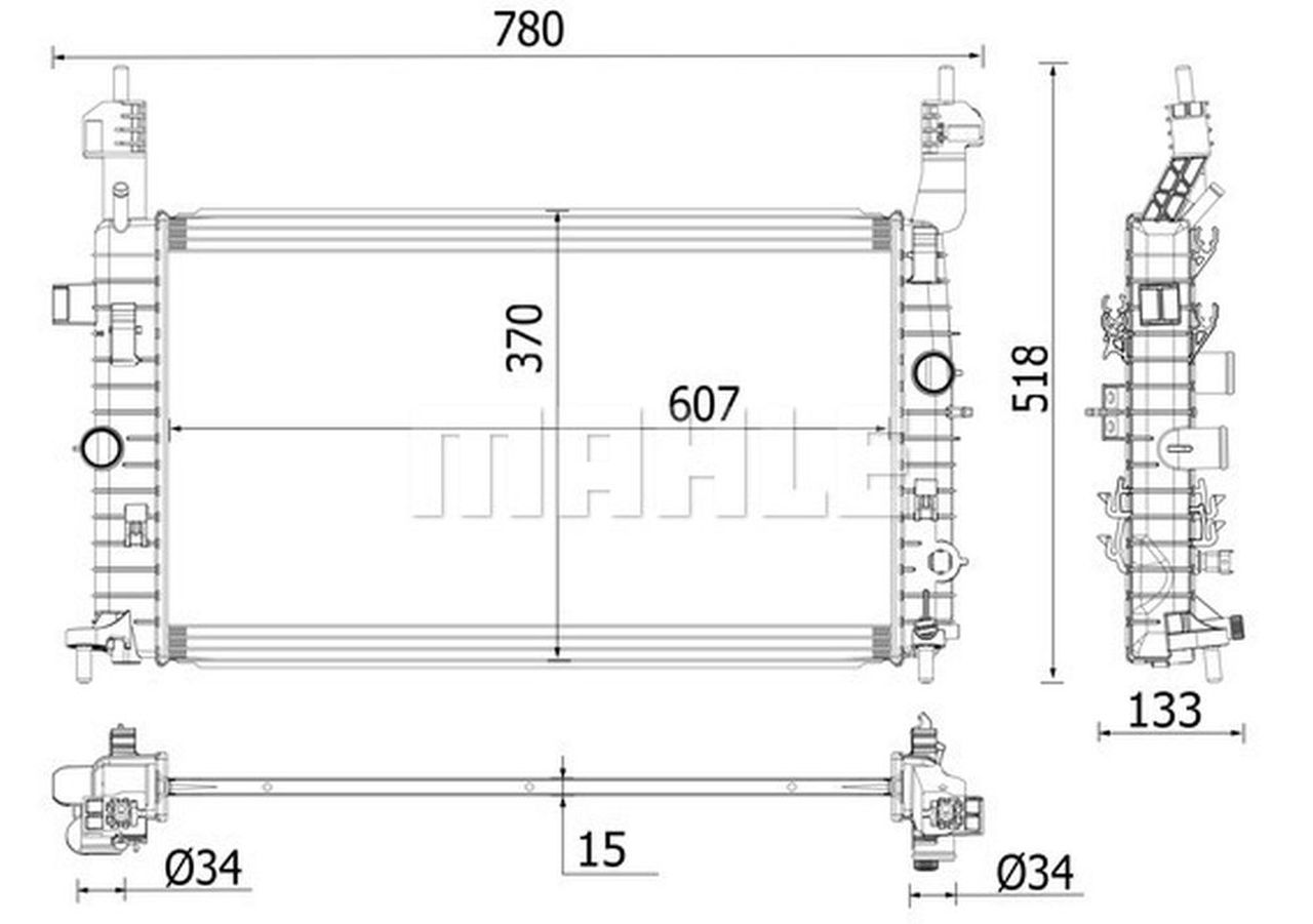 MAHLE PC Radiator CR2120000P