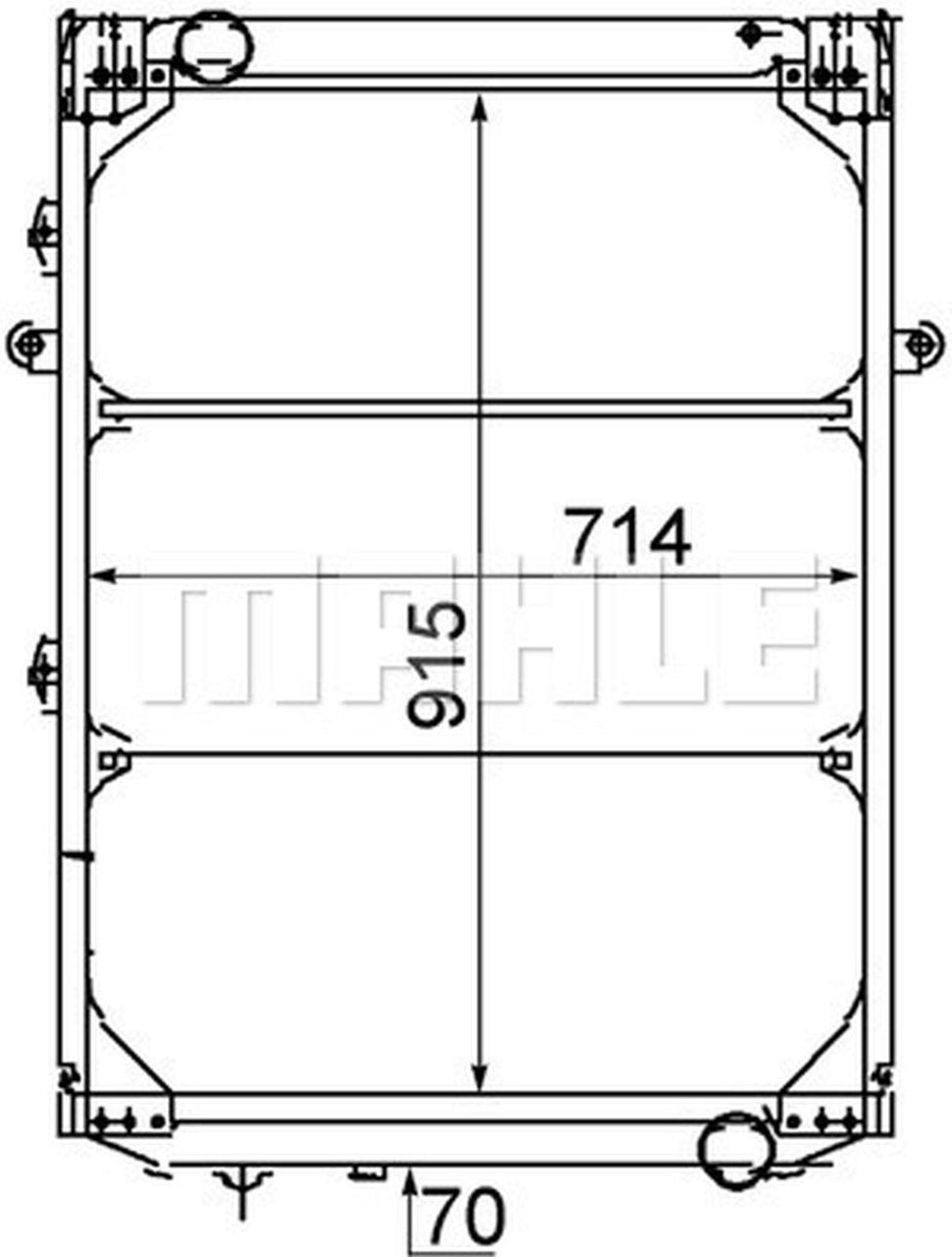 MAHLE Truck/Bus Radiator CR214000P