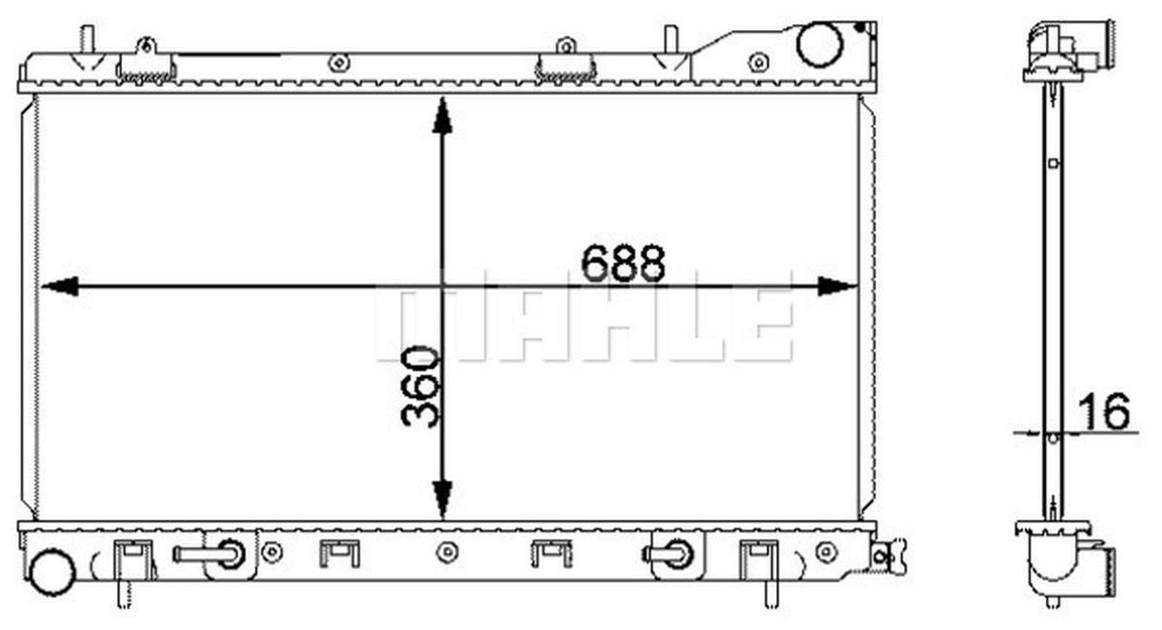 MAHLE PC Radiator CR2165000S