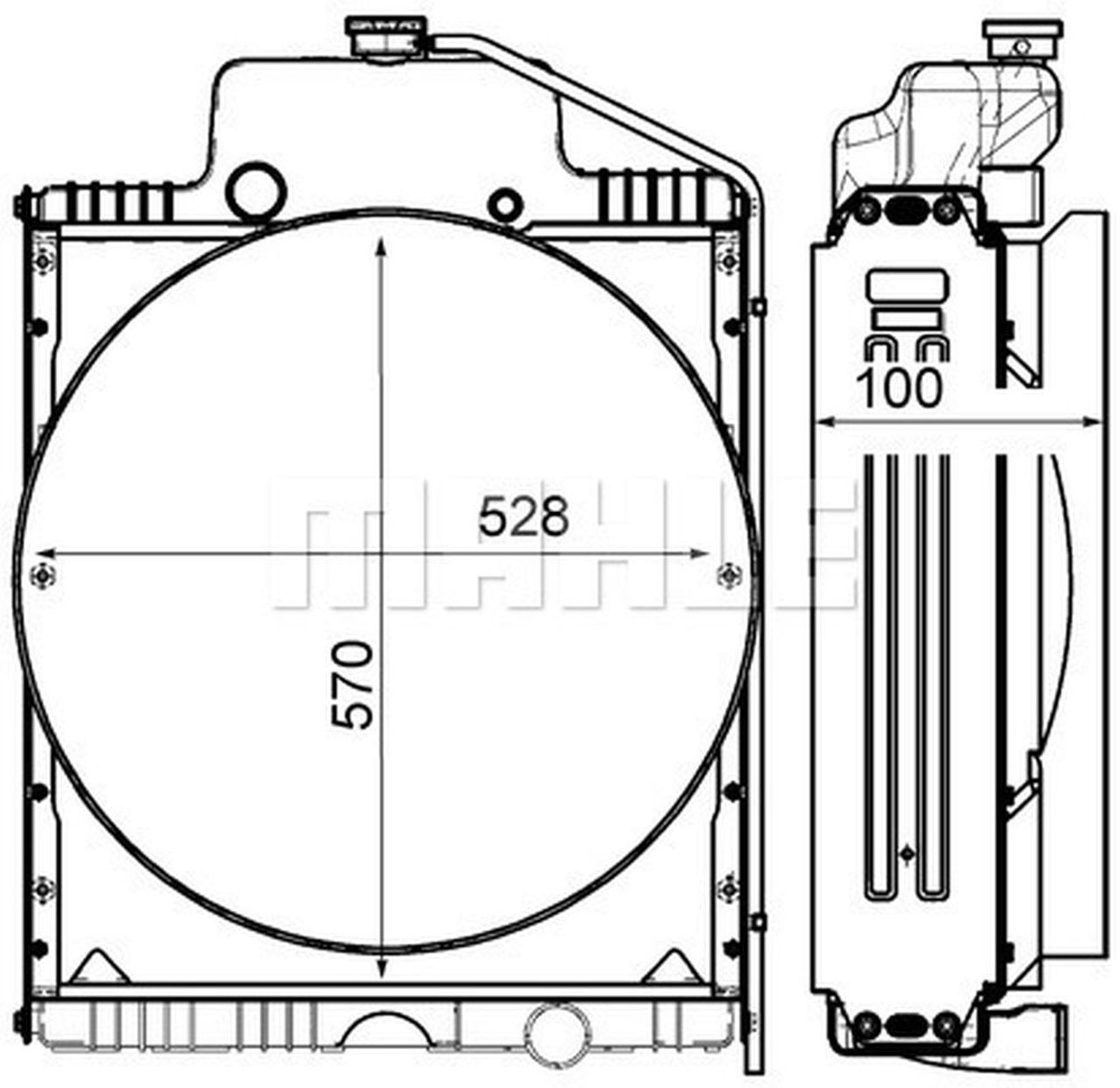 MAHLE OHW Radiator CR2184000P