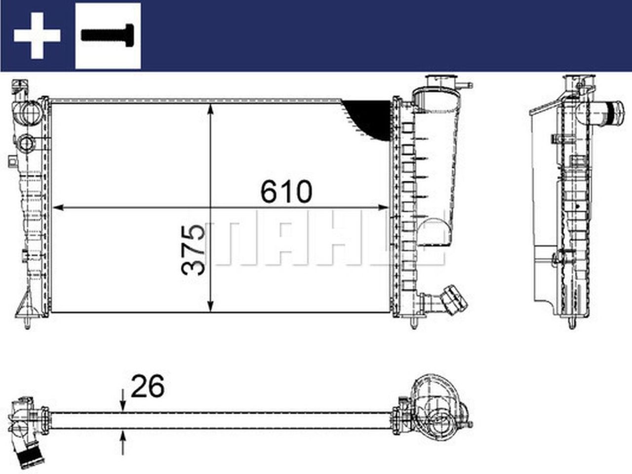 MAHLE PC Radiator CR2206000S