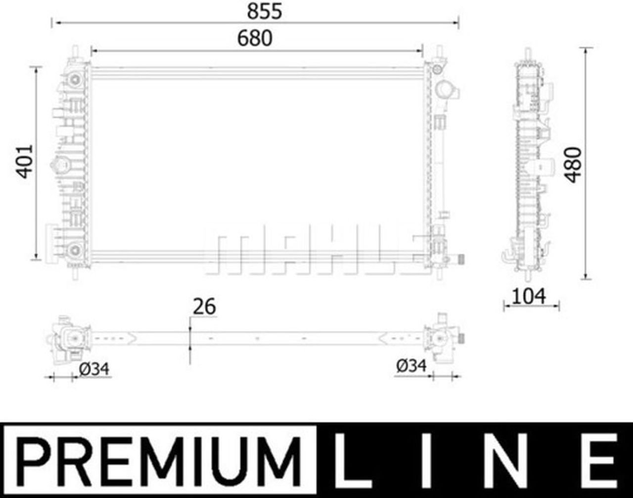 MAHLE PC Radiator CR2225000P