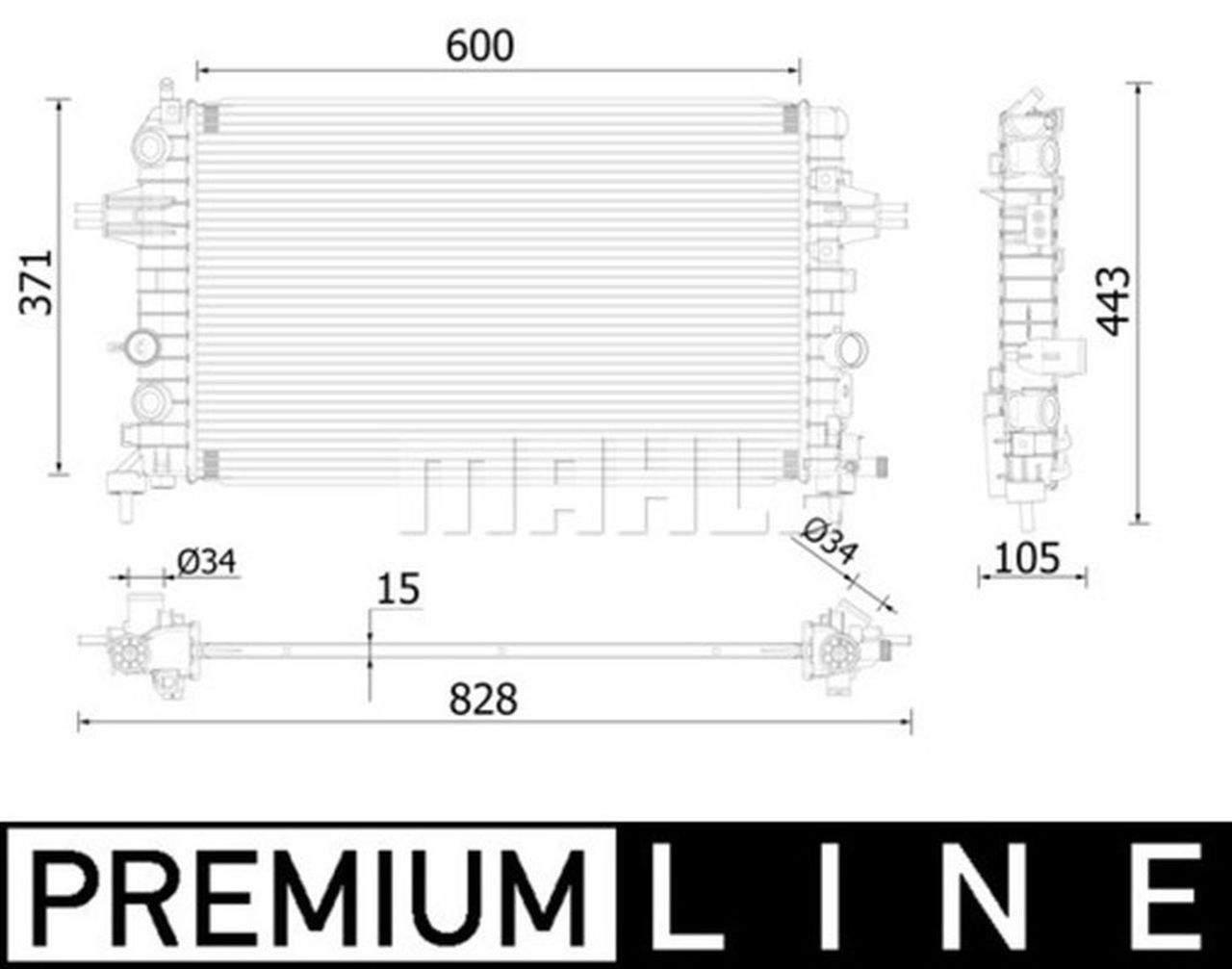 MAHLE PC Radiator CR2227000P