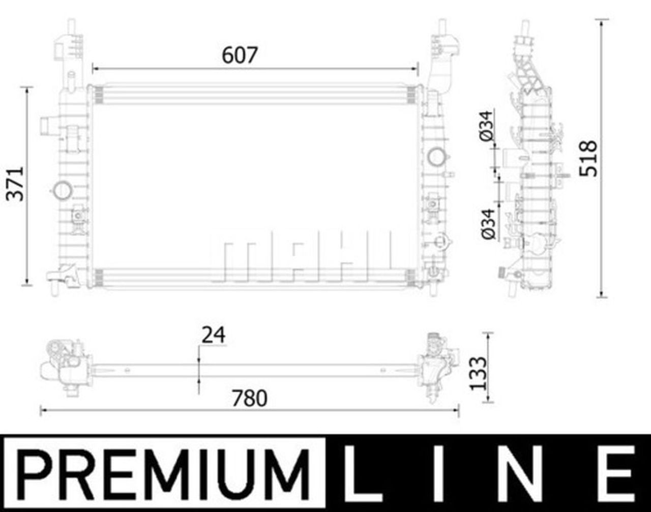 MAHLE PC Radiator CR2229000P