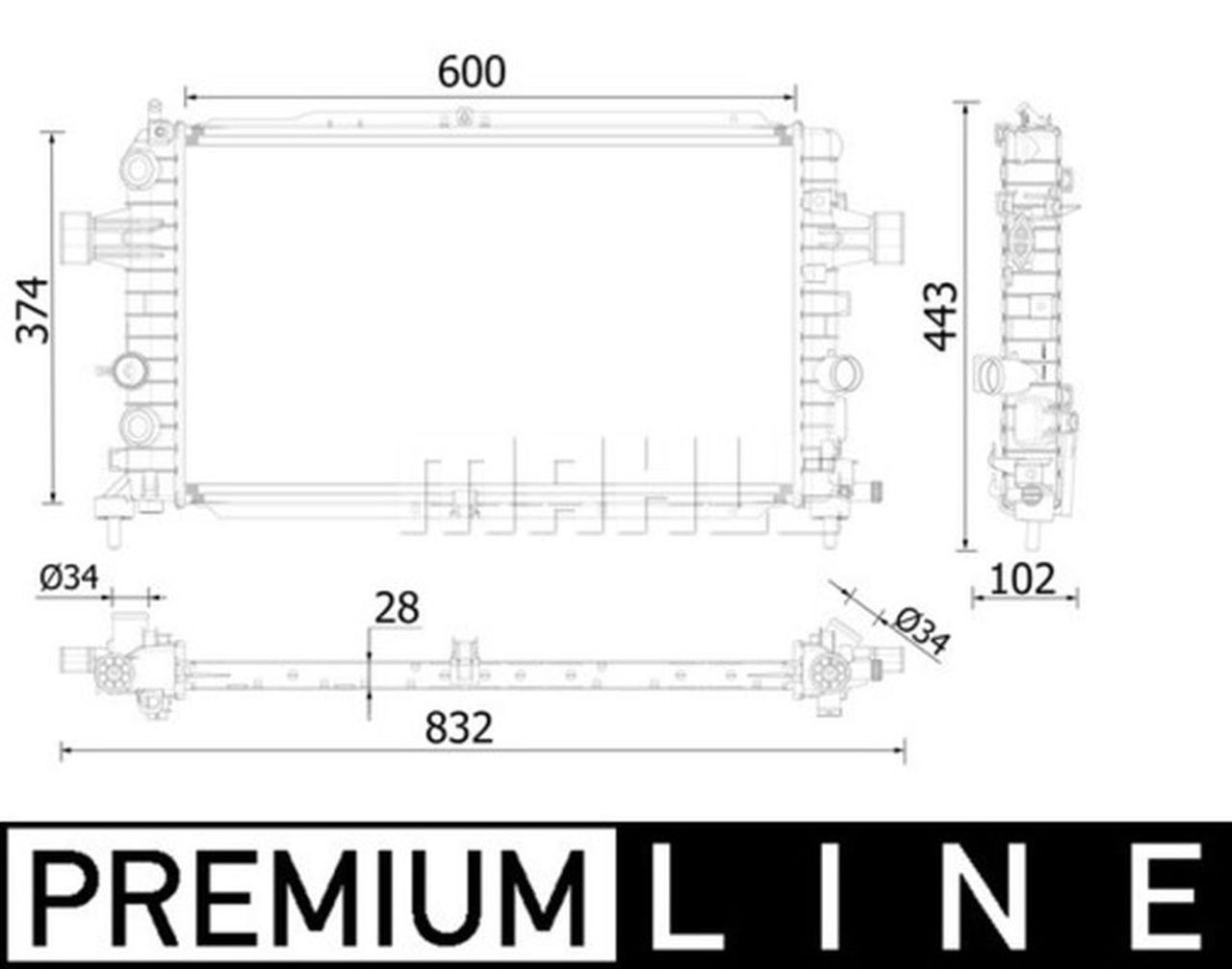 MAHLE PC Radiator CR2231000P