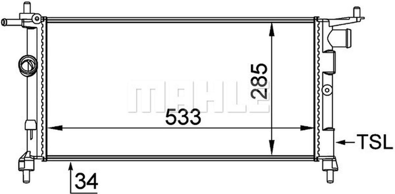 MAHLE PC Radiator CR268000P