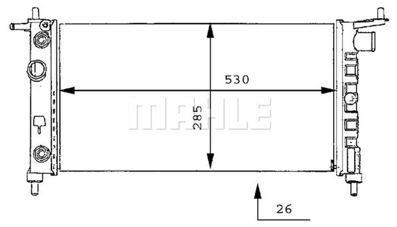 MAHLE PC Radiator CR269000P