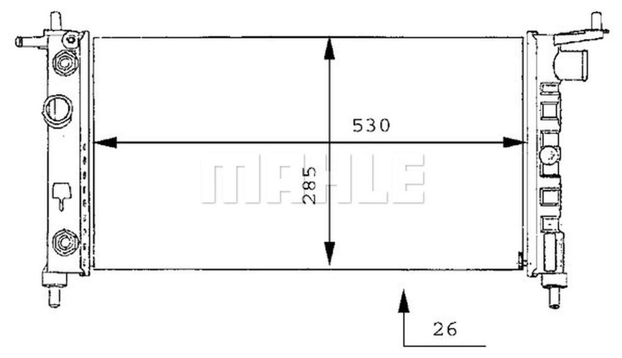 MAHLE PC Radiator CR269000S