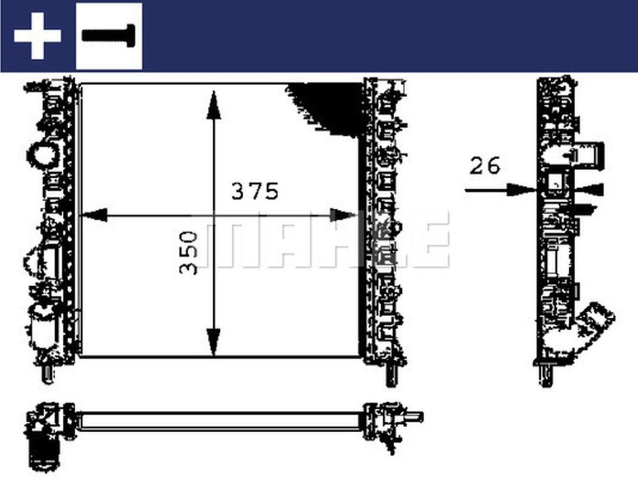 MAHLE PC Radiator CR308000S