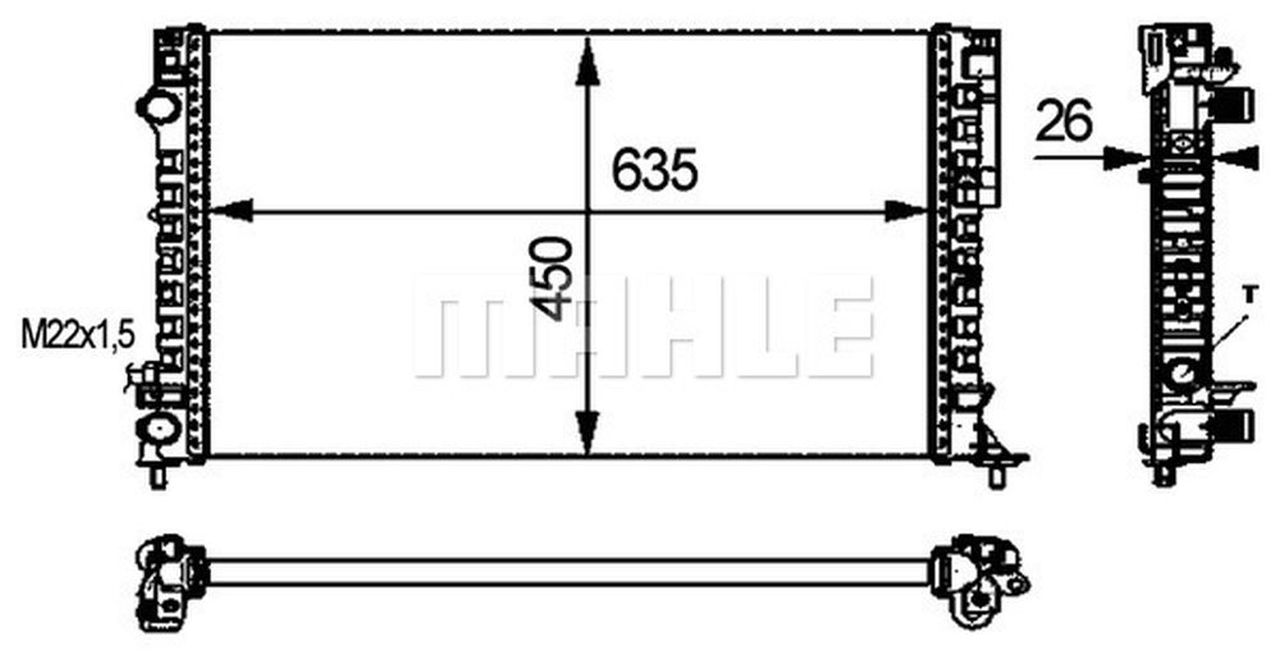 MAHLE PC Radiator CR311000P
