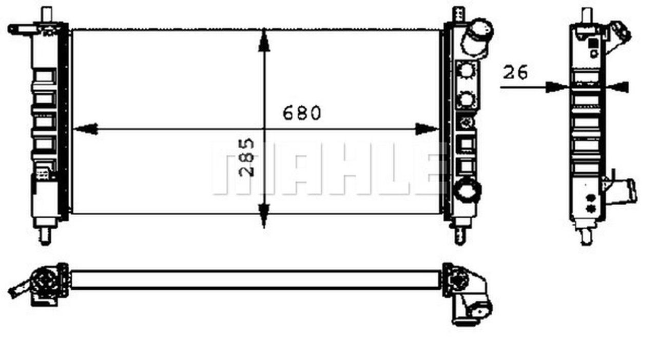 MAHLE PC Radiator CR313000P
