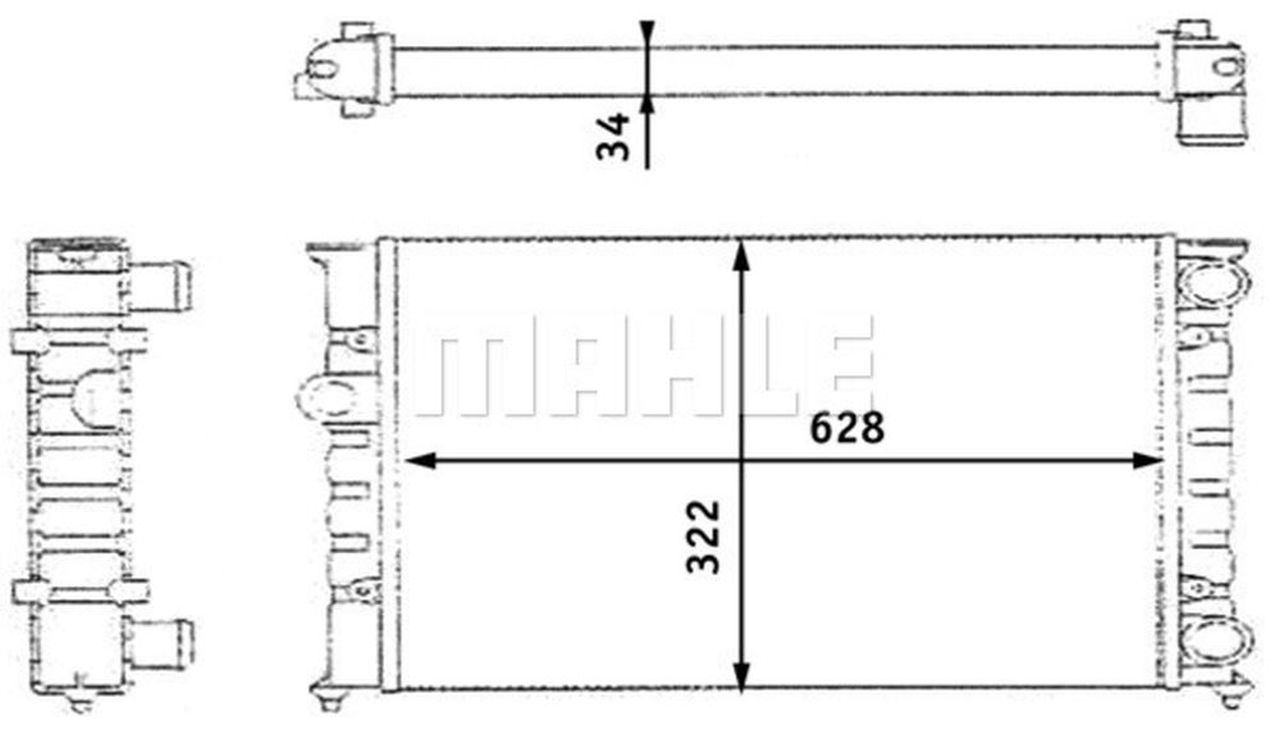 MAHLE PC Radiator CR348000S