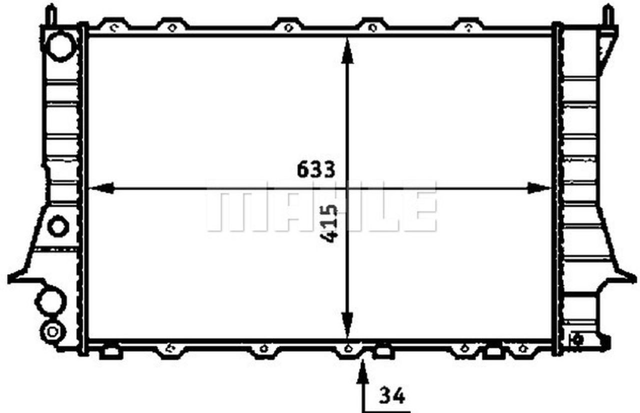 MAHLE PC Radiator CR358000S
