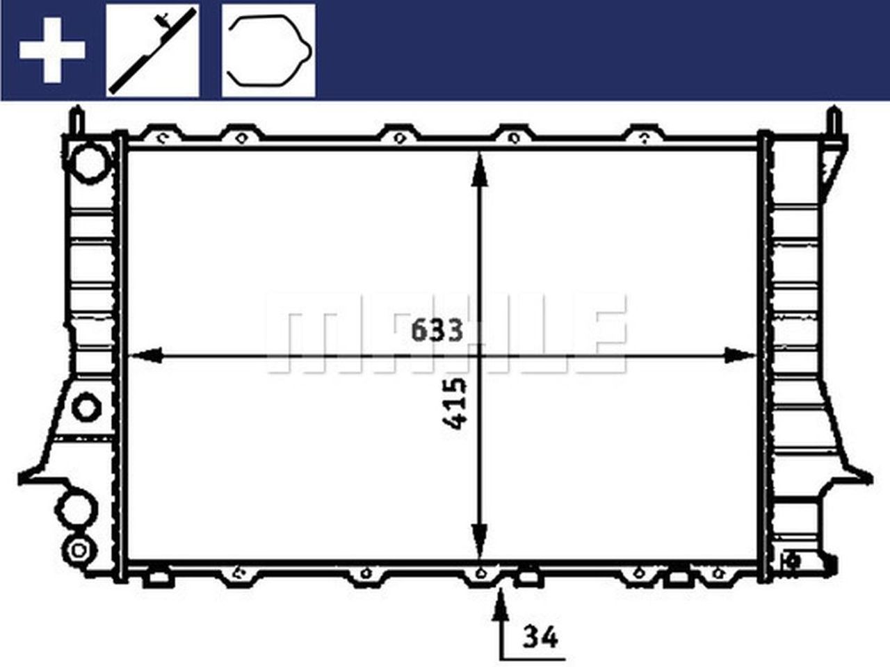 MAHLE PC Radiator CR358000S