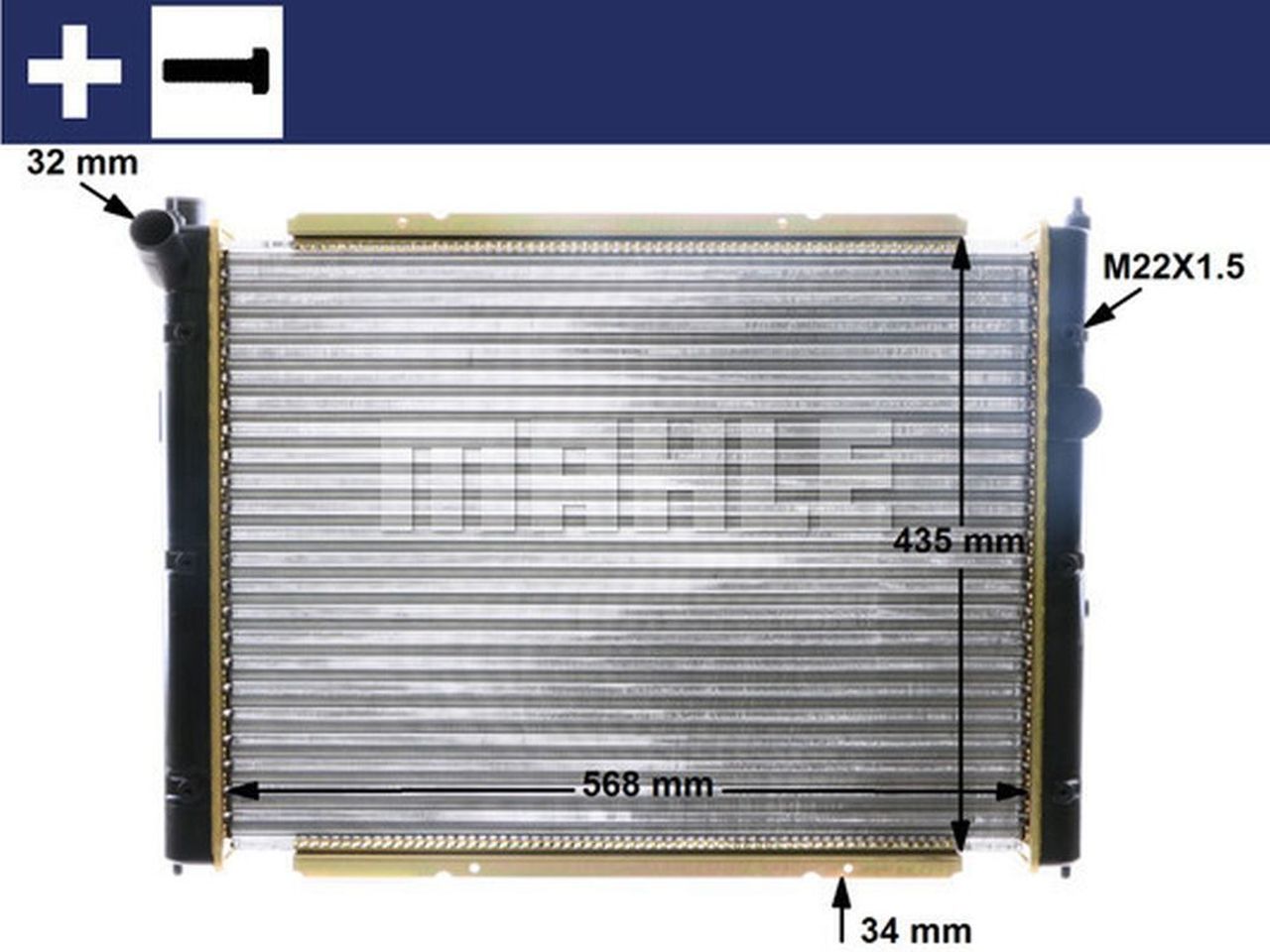 MAHLE LCV Radiator CR361000S