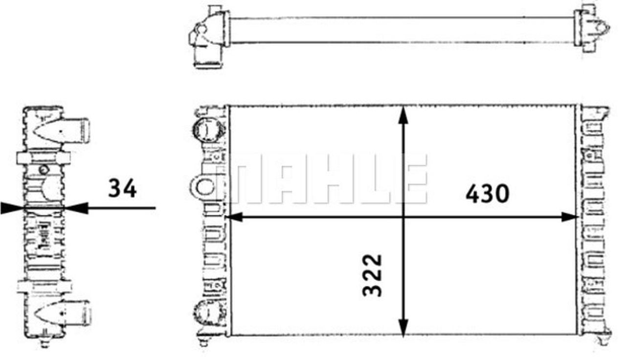 MAHLE PC Radiator CR364000S