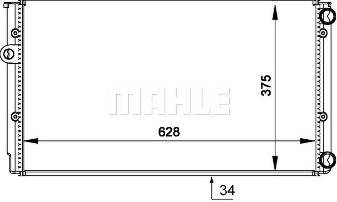 MAHLE PC Radiator CR373000S