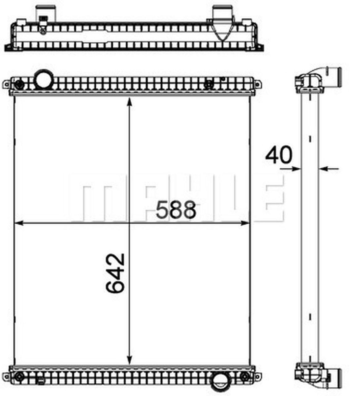 MAHLE Truck/Bus Radiator CR380000P