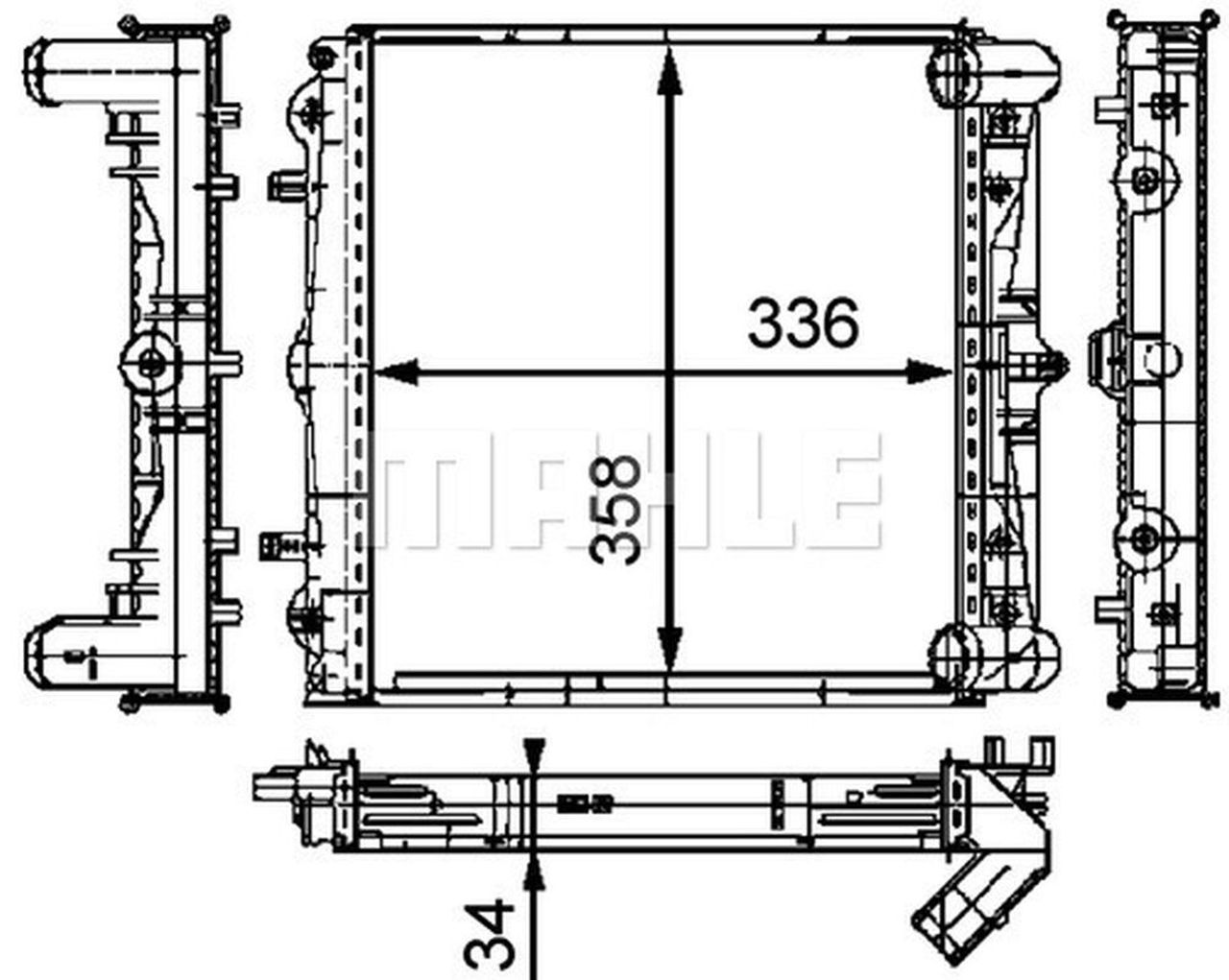 MAHLE PC Radiator CR383000P