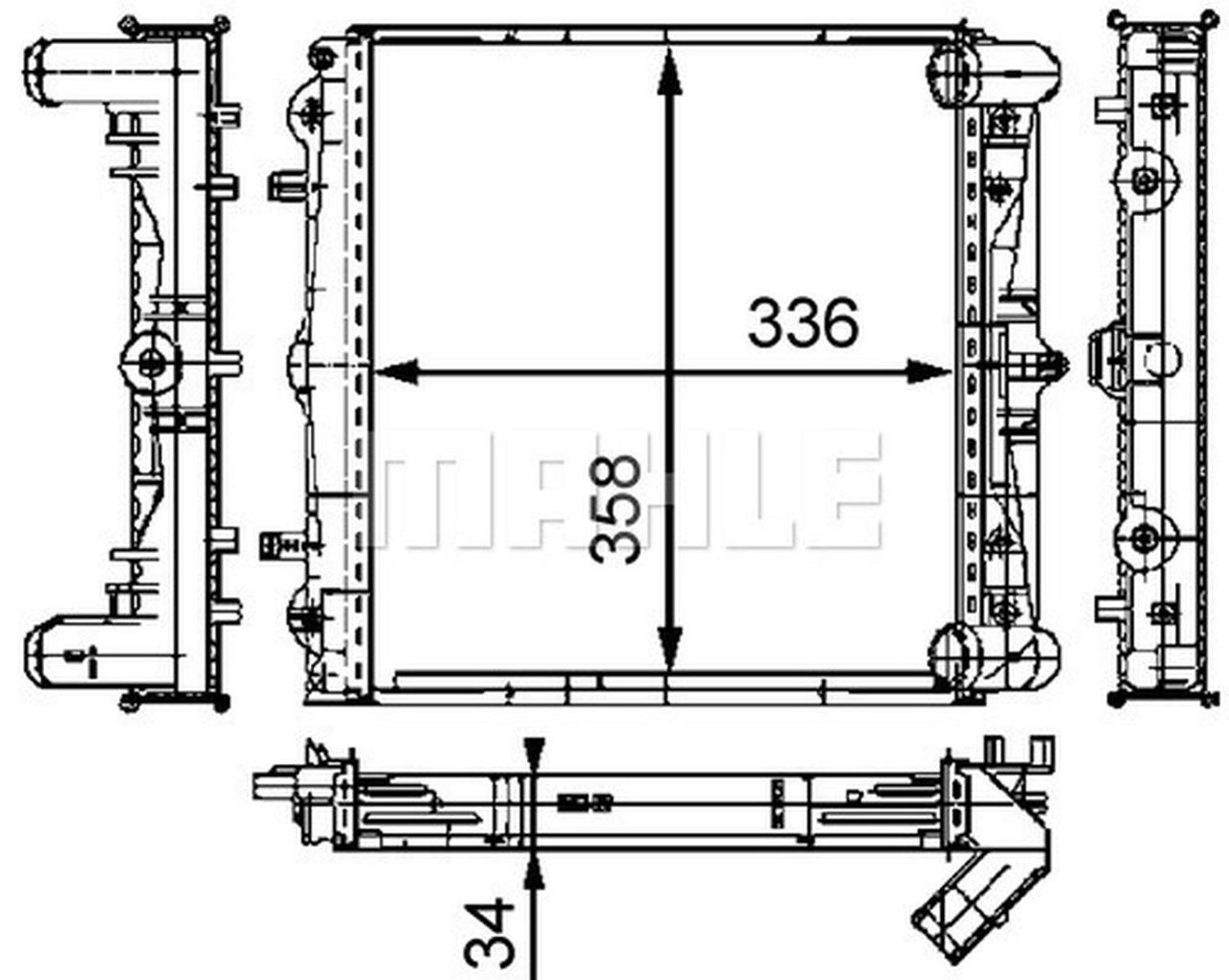 MAHLE PC Radiator CR383000S