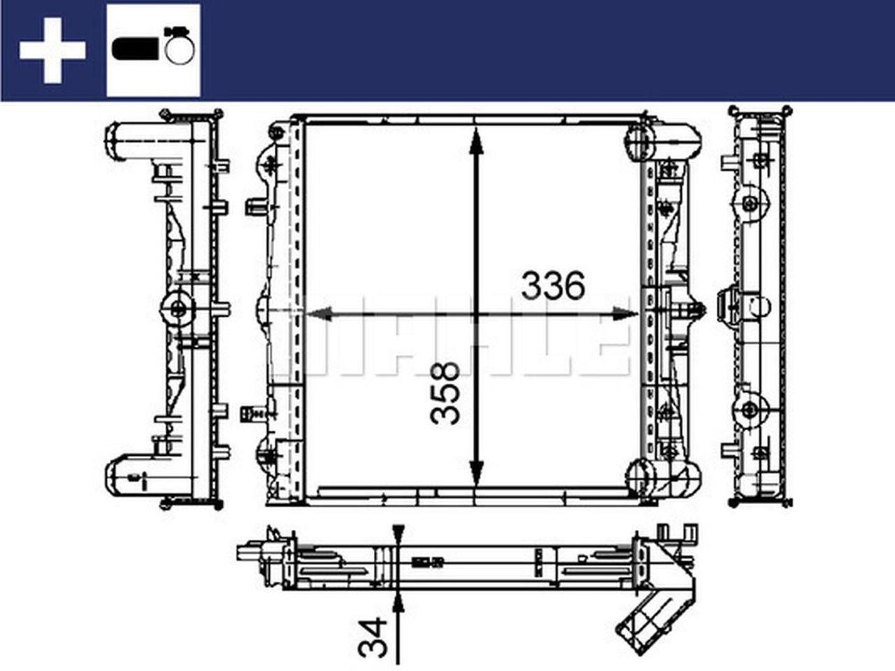 MAHLE PC Radiator CR383000S