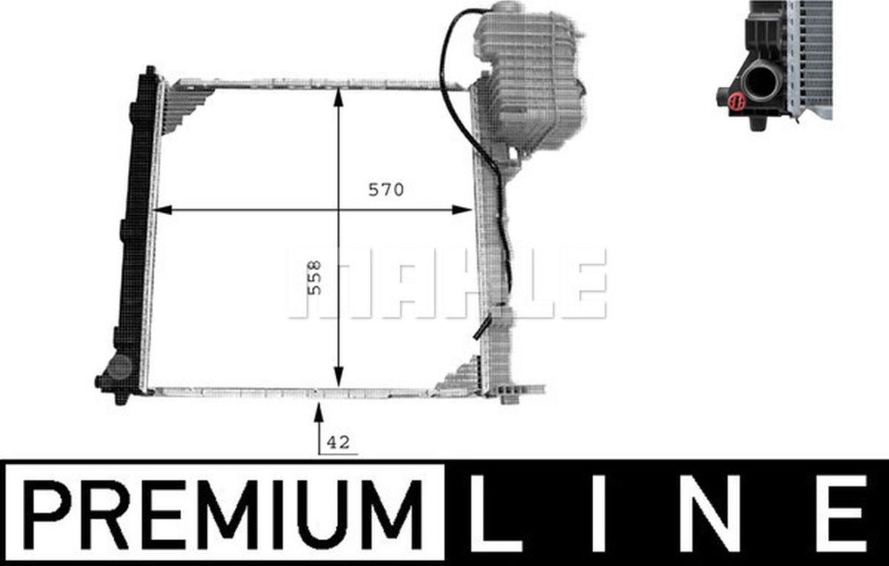 MAHLE LCV Radiator CR384000P