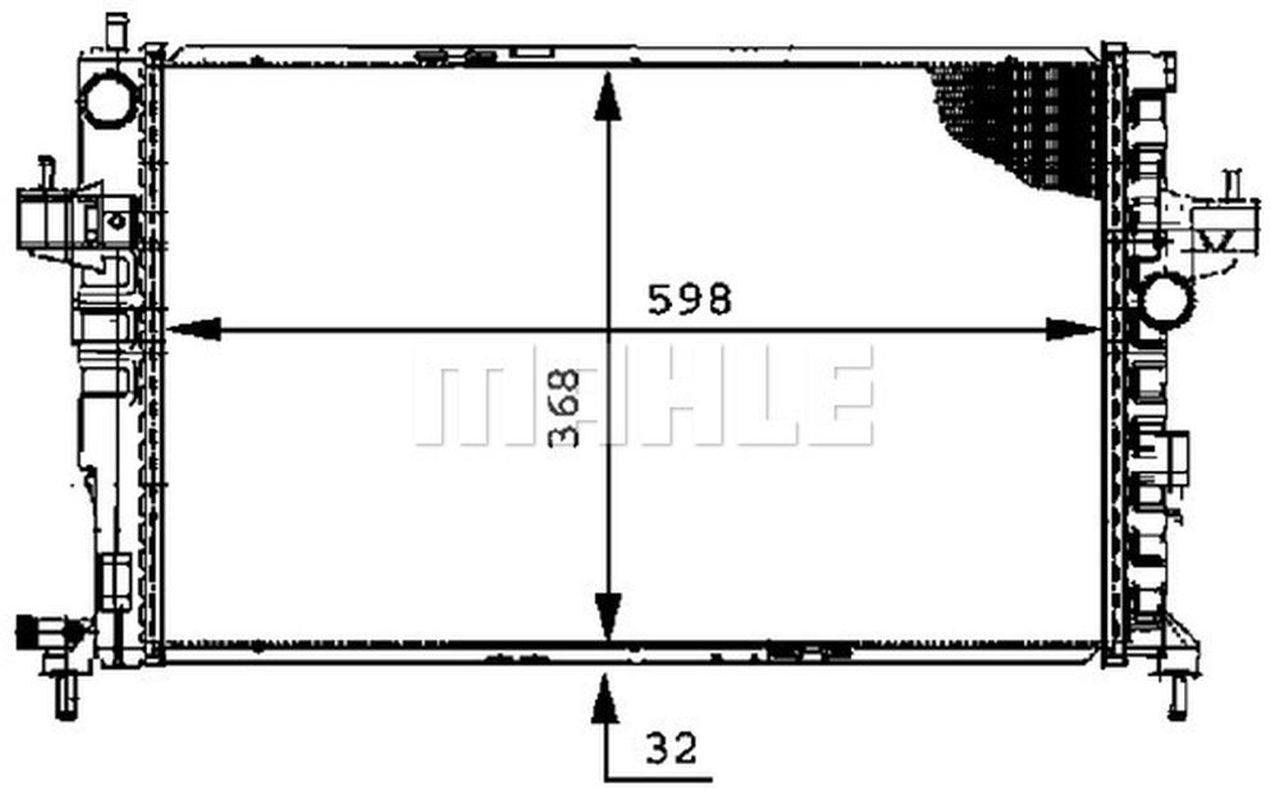 MAHLE PC Radiator CR391000P