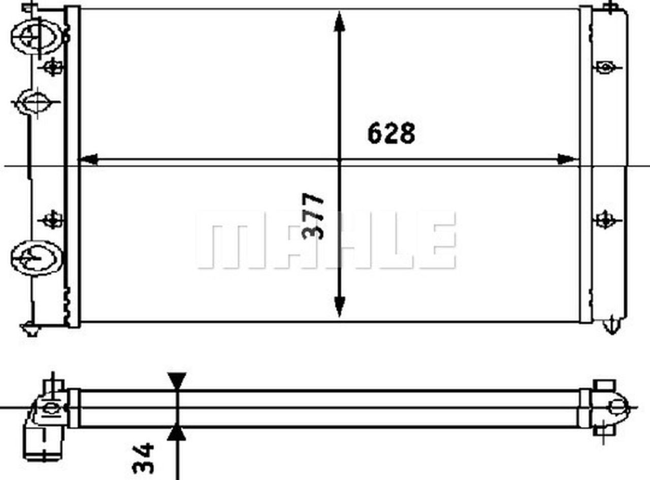 MAHLE PC Radiator CR394000S