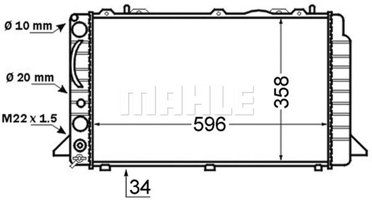 MAHLE PC Radiator CR396000P