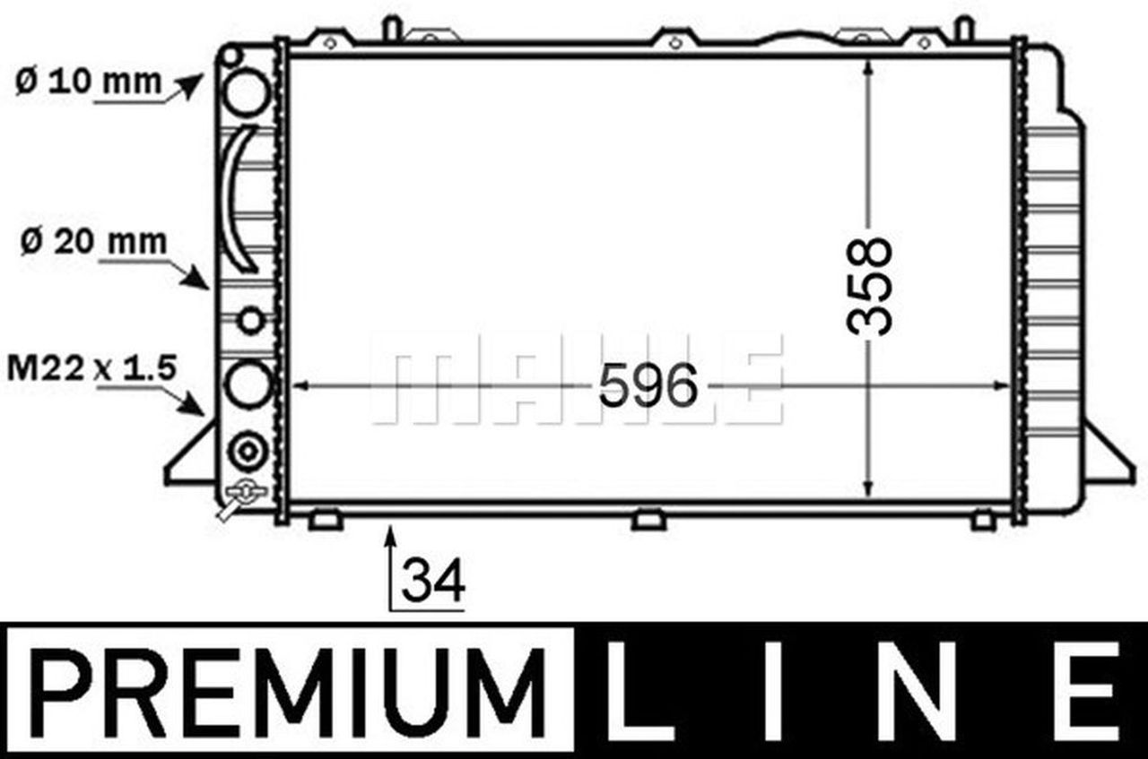 MAHLE PC Radiator CR396000P