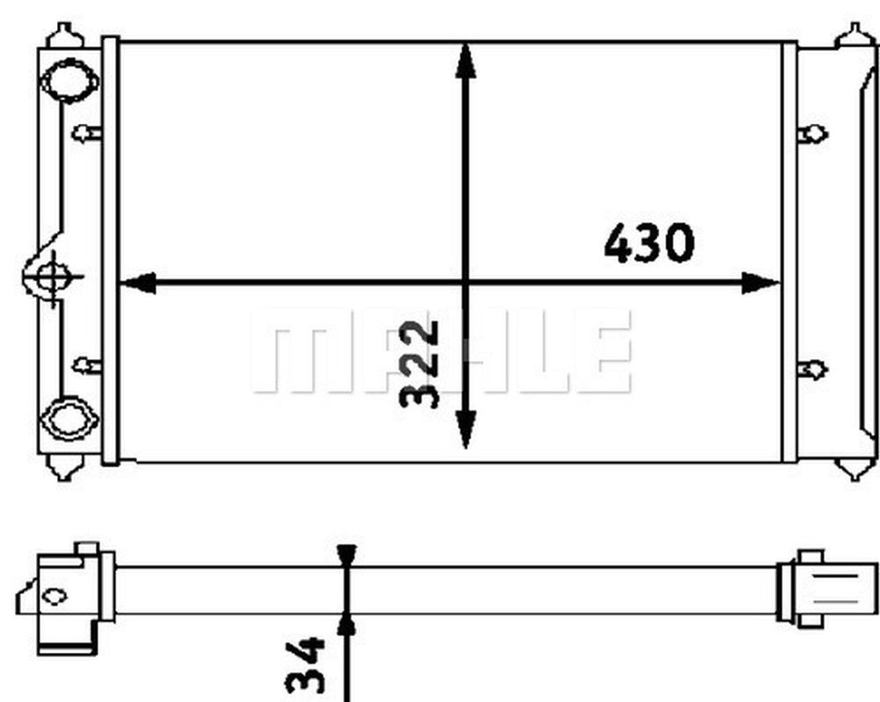 MAHLE PC Radiator CR408000S