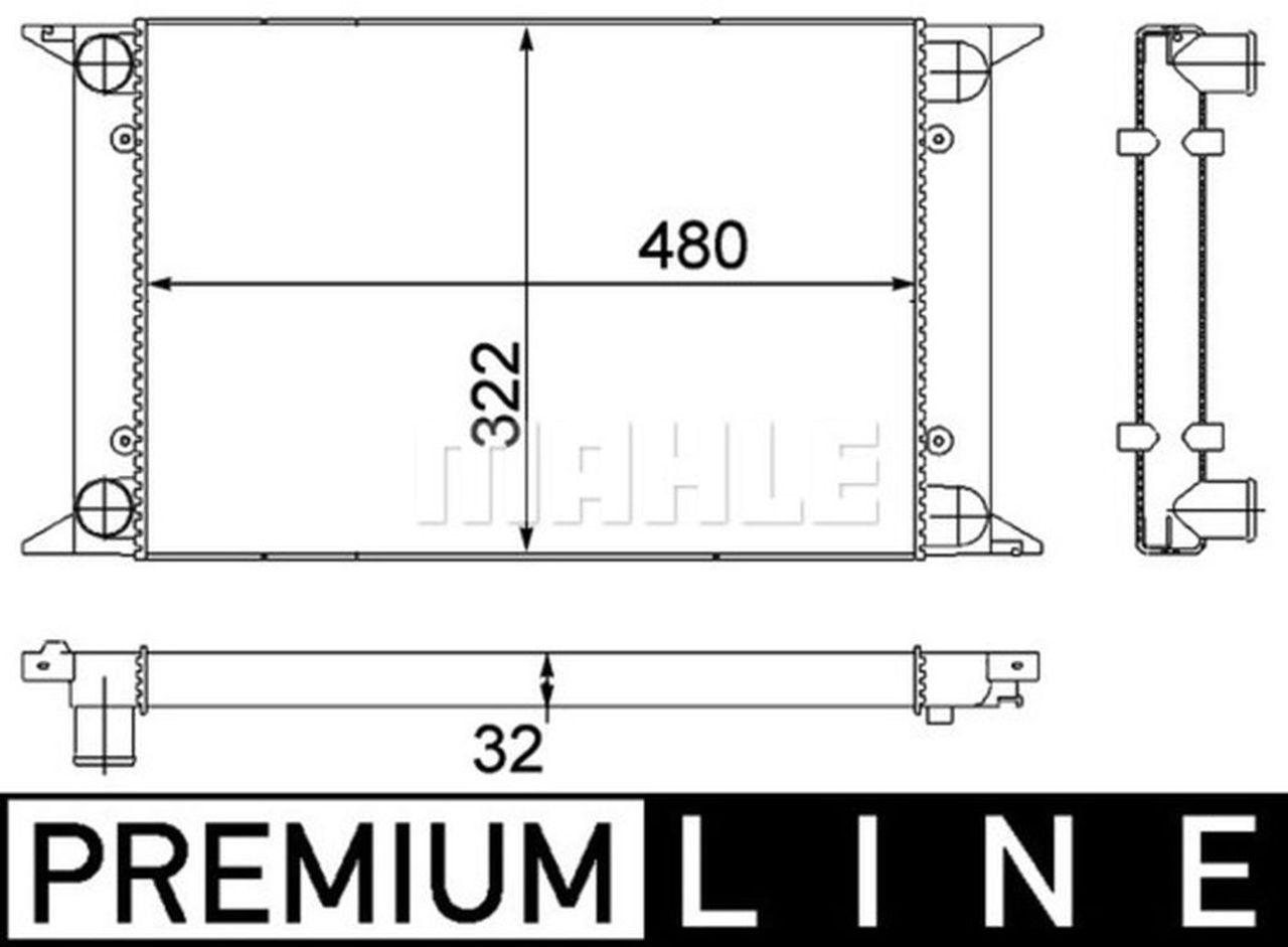 MAHLE PC Radiator CR415000P