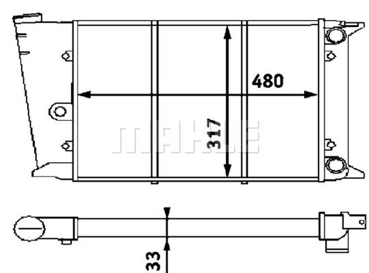 MAHLE PC Radiator CR418000P